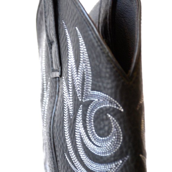 NOS MEN Size 8.5D Dan Post Black Cowboy Boots - Picture 6 of 7